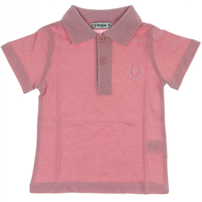 Pengim παιδική μπλούζα «Pink Polo Line»