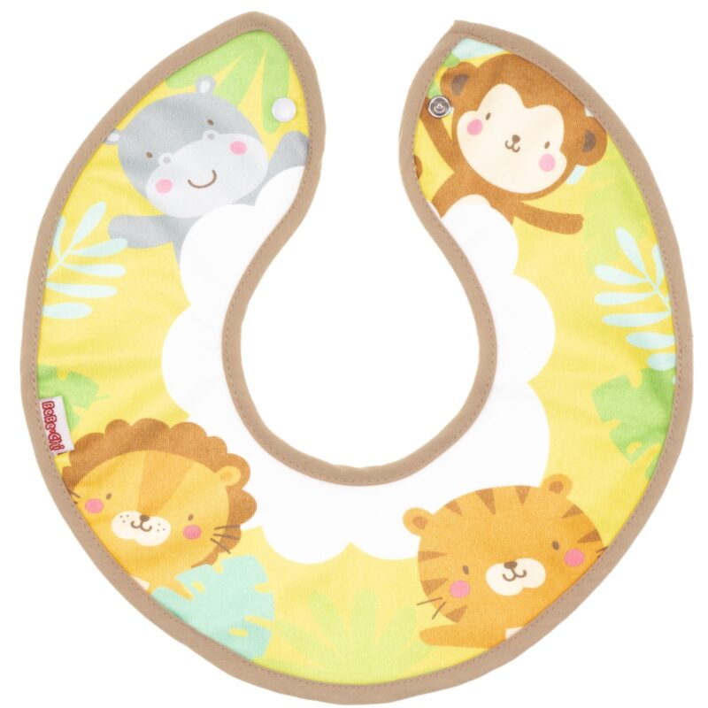 Bebe Chi υφασμάτινη κοντή σαλιάρα νεογέννητου «Cute Animals»