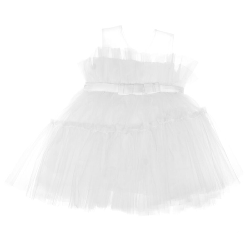 Serkon παρανυφικό και βαπτιστικό φόρεμα «White Ornamented»