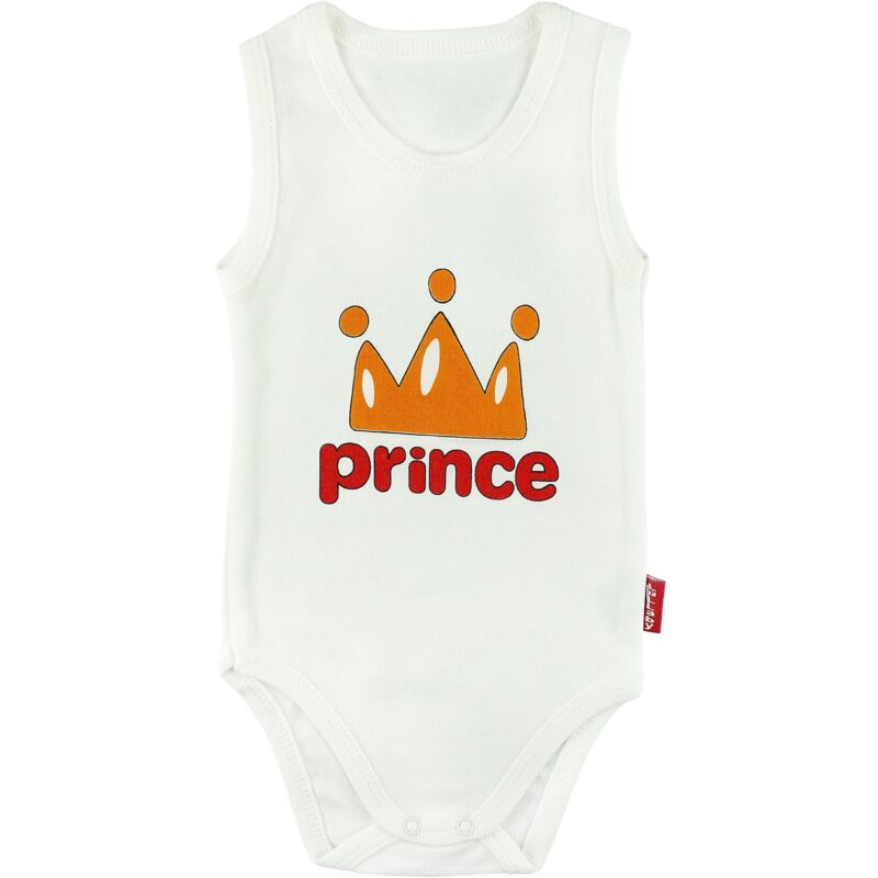 Lullaby αμάνικο βρεφικό κορμάκι «Prince»