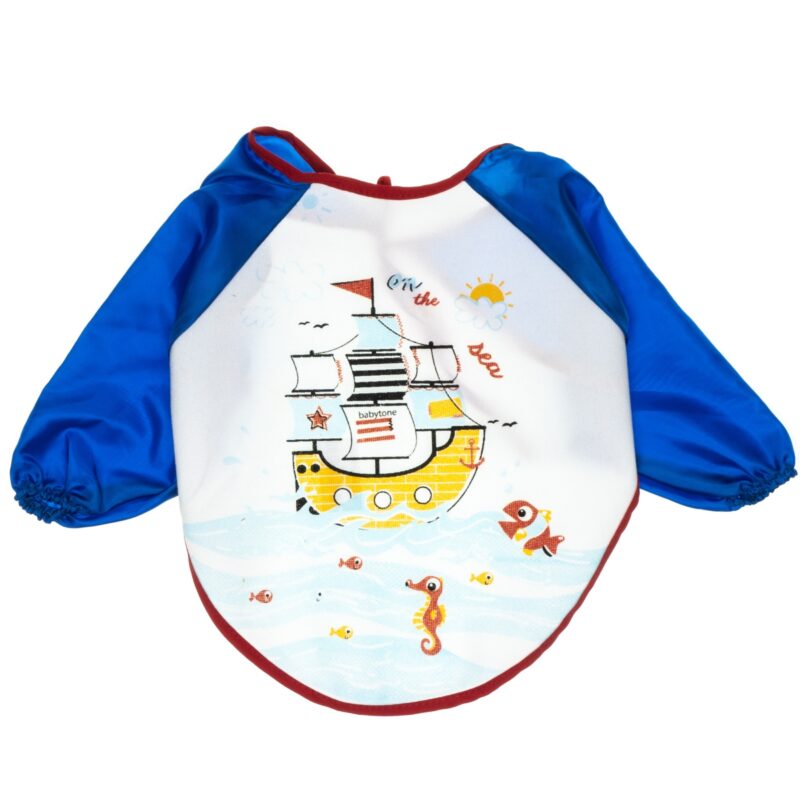 Babytone σαλιάρα με μανίκια «On the Sea»