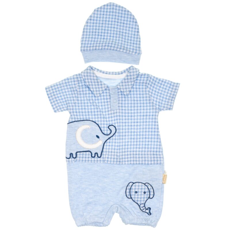 Nehad Bebe βρεφικό φορμάκι με σκουφάκι «Cute Elephant»