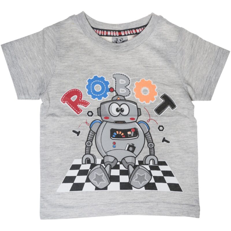 Mago κοντομάνικη μπλούζα με τύπωμα «Grey Robot»