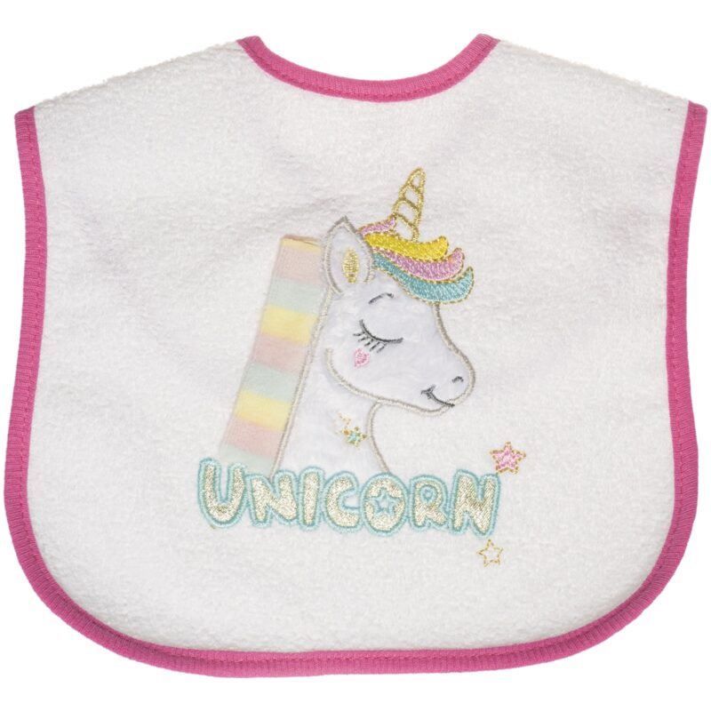 Baby Tone σαλιάρα φαγητού «Fuchsia Unicorn»