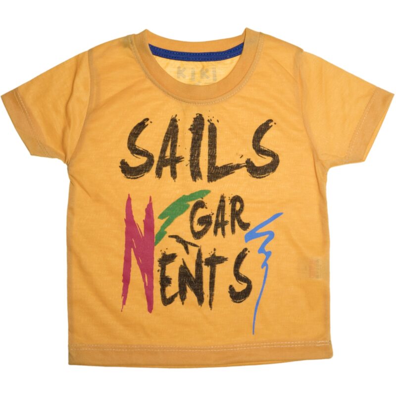 Kiki Boo κοντομάνικη μπλούζα με τύπωμα «Mustard Sails»