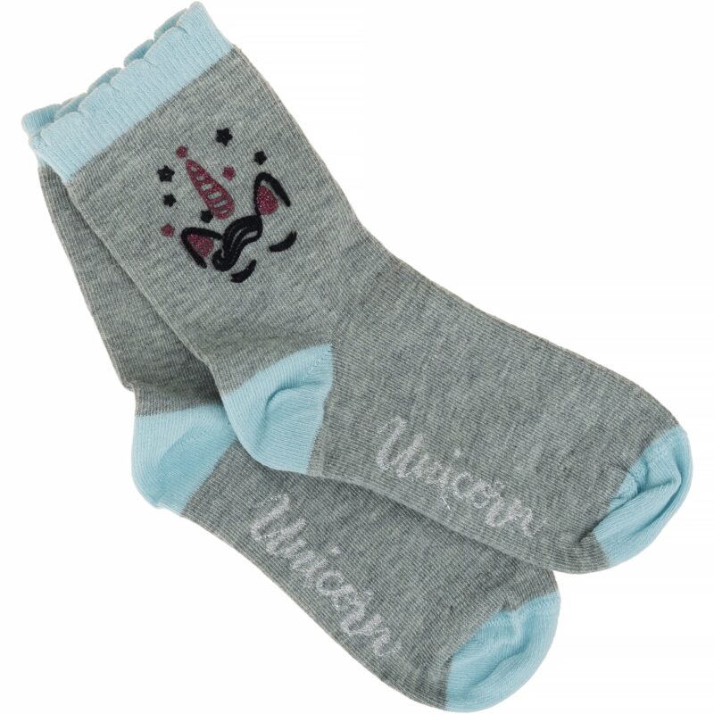 Zual καλτσάκια «Sleepy Grey Unicorn»