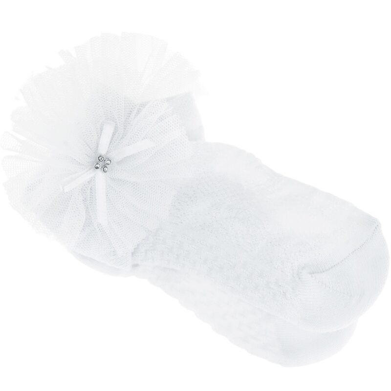 JW Baby Collection καλτσούλες με τούλι «White Tulle»