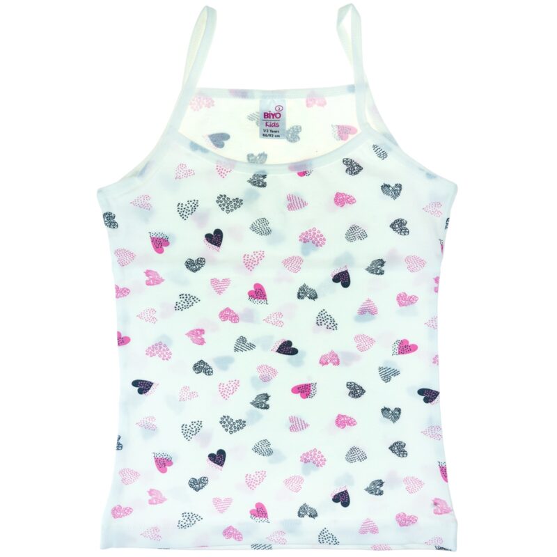 Biyo Kids αμάνικο φανελάκι με στάμπες «Hearts»