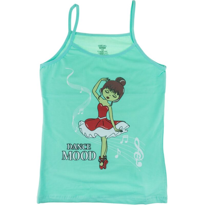 Biyo Kids αμάνικο φανελάκι με στάμπα «Dance Mood in Green»