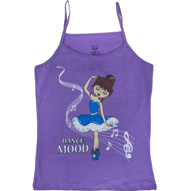 Biyo Kids αμάνικο φανελάκι με στάμπα «Dance Mood in Purple»