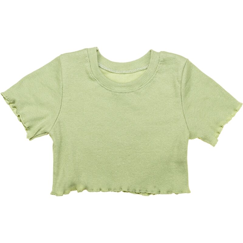 AZ παιδικό cropped μπλουζάκι «Green Choice»