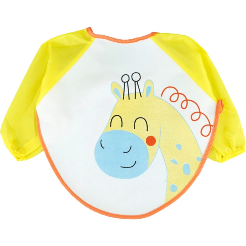 Eco Bibs αδιάβροχη σαλιάρα με μανίκια «Happy Boy Giraffe»