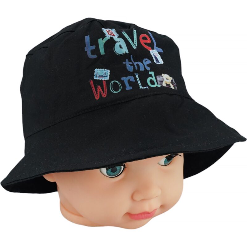 Cap & More καπέλο Bucket «Travel The Black World»