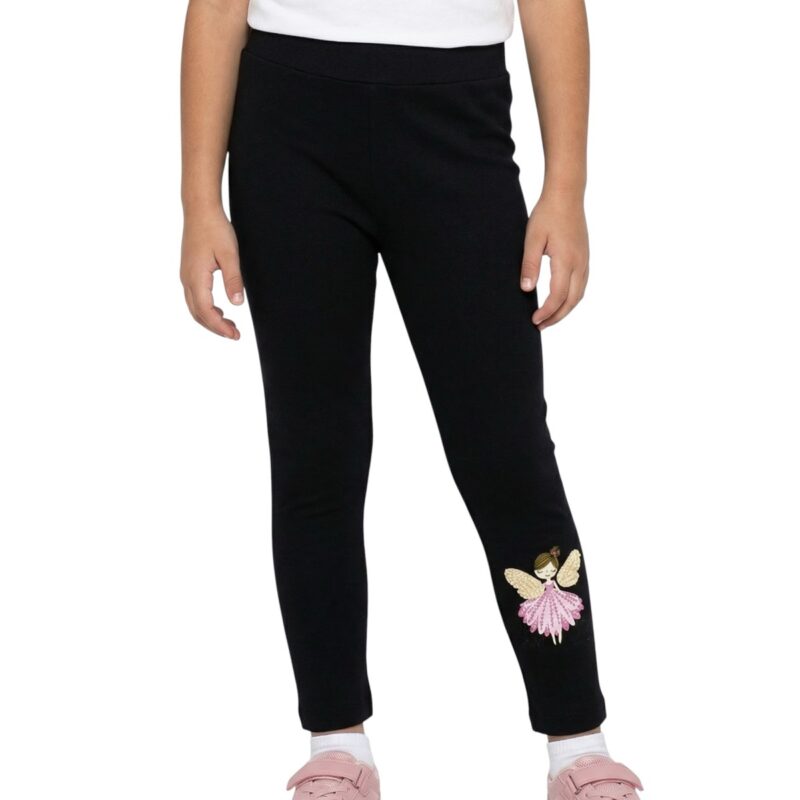 Timi Kids κολάν με χνούδι «Fairy Lady in Black»