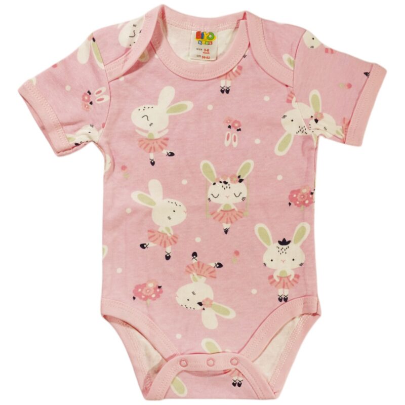 Biyo Kids κοντομάνικο κορμάκι «Dancing Bunny»