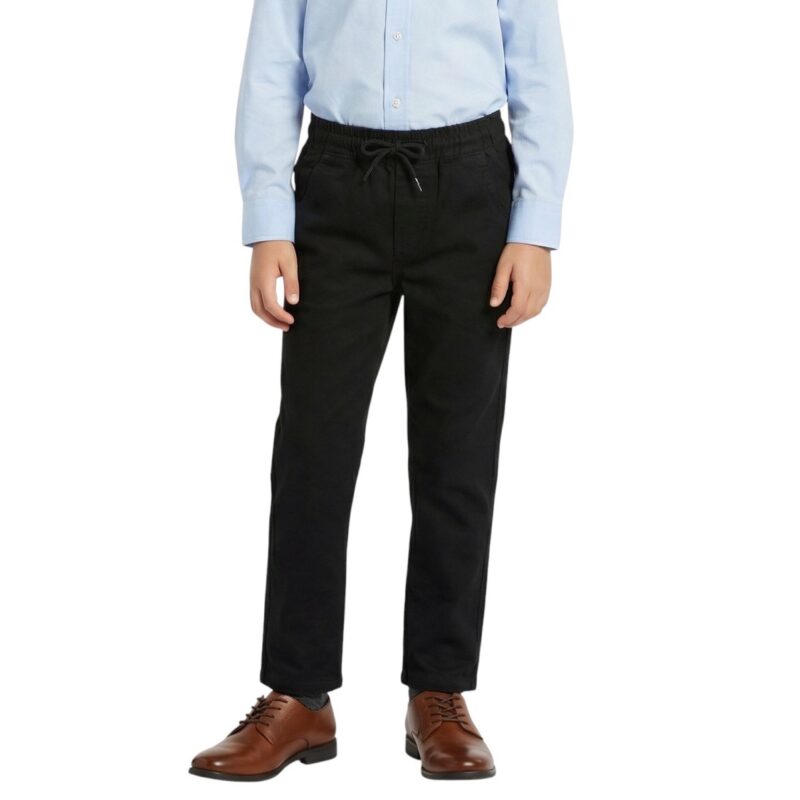 Simarik Jeans Wear παντελόνι από λεπτό ύφασμα «Black Navy»