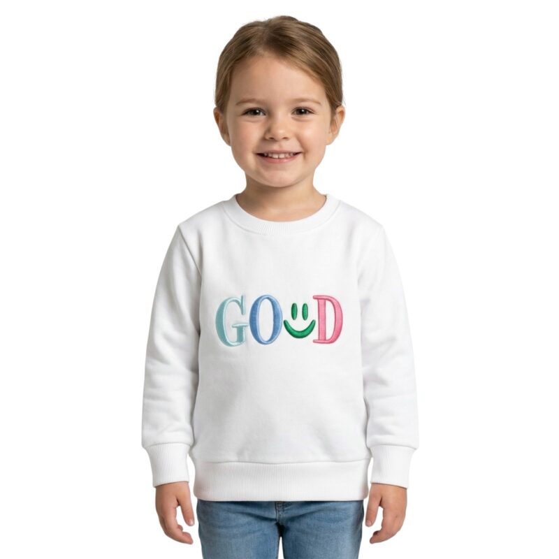 First Kids λεπτό φούτερ «Good White»