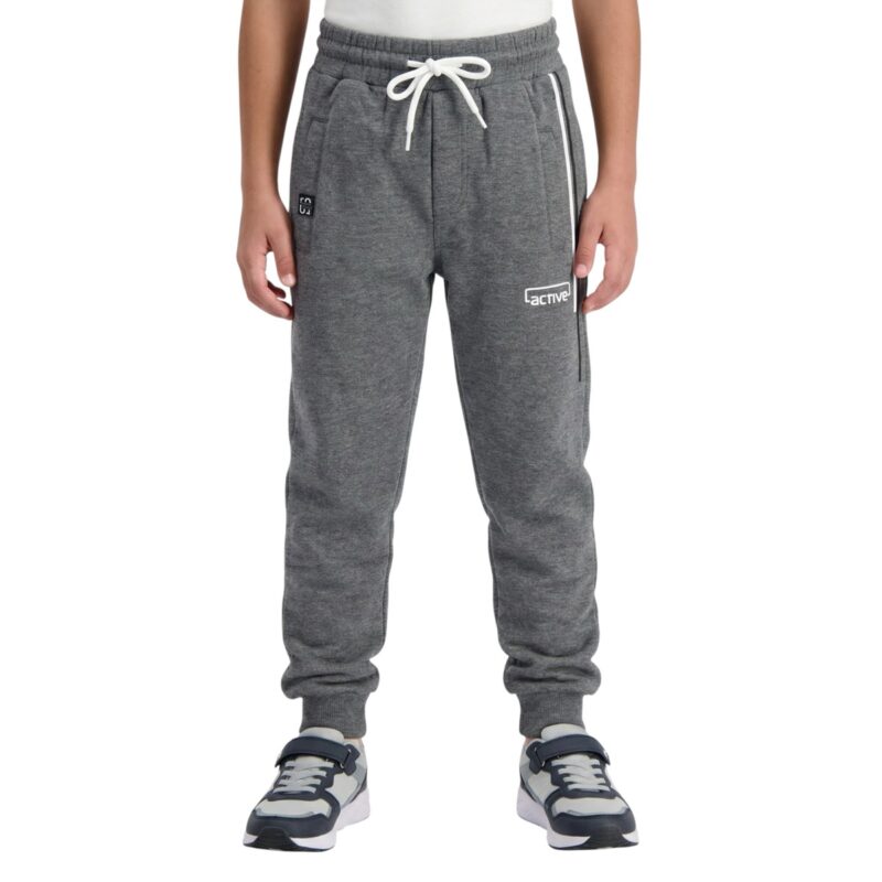 Poyraz Kids παντελόνι φόρμας από λεπτό ύφασμα «Grey Active»