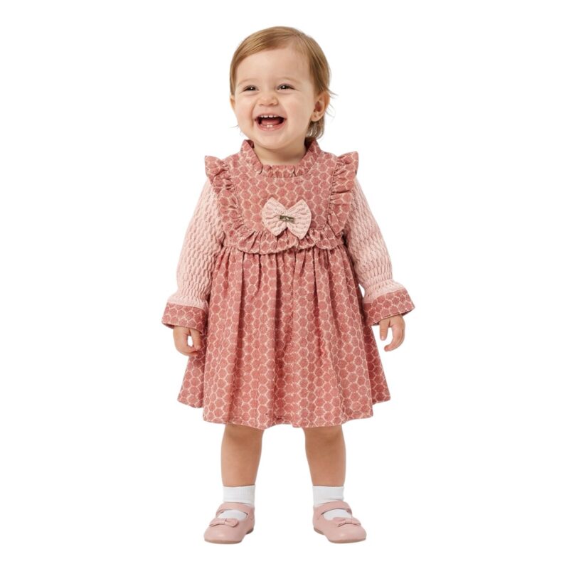 Misse Kids μακρυμάνικο φορεματάκι «Lacing»