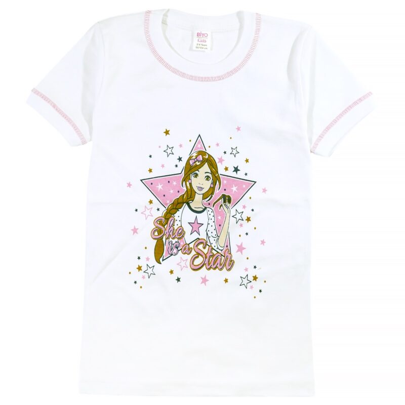 Biyo Kids φανελάκι με στάμπα «She Is A Star»