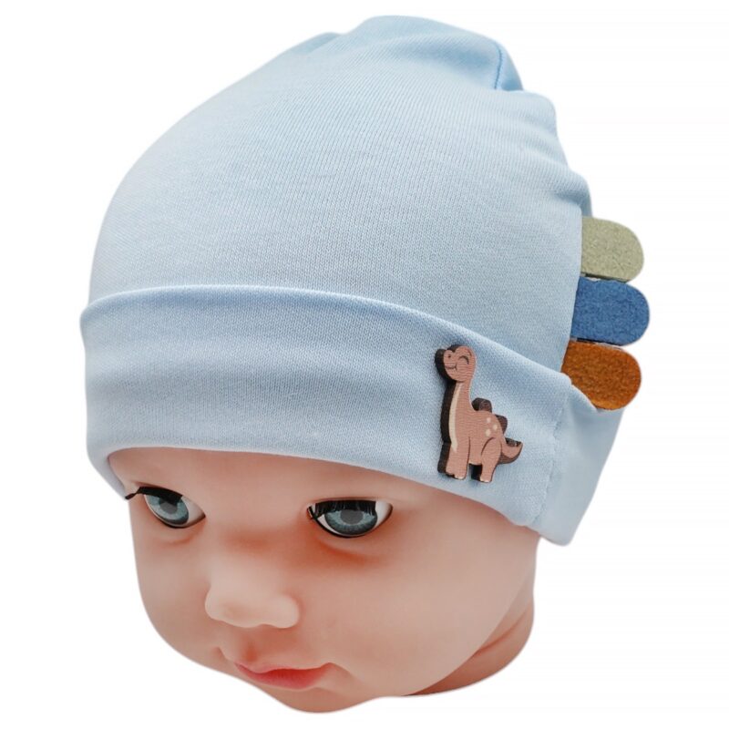 Defne σκουφάκι νεογνού «Blue Baby Dino»